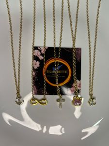 Anti-tarnished Gold Charm Necklace