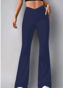 Navy Blue Flared Leggings