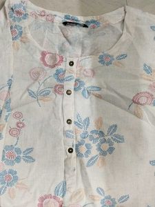 Floral Print Kurta