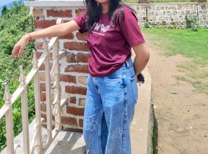 Maroon Butterfly Graphic Tee | Casual &amp; Comfy |