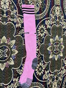 Pink Long Socks with Stripes