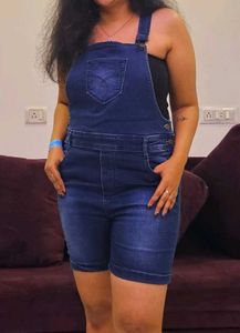 Denim Short Overalls