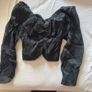 Sweetheart Neckline Crop Top