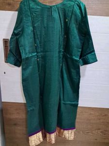 Kurta Of Kanjeevaram Fabric With Cotton Lining