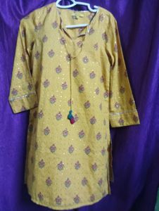 Beautiful Mustard Yellow Kurta