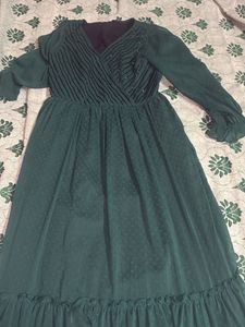 Green Long Sleeve Dress