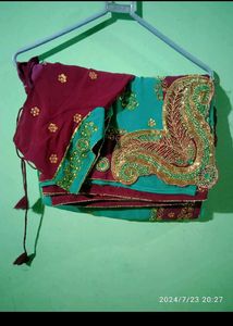 Beautifull Stone Fitted Saree