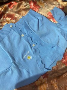 Two piece blue tops