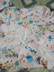 Floral Print zip top