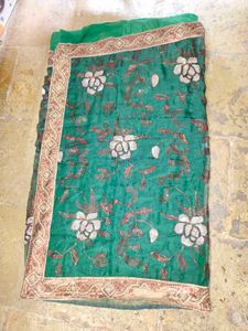 Green Floral Saree