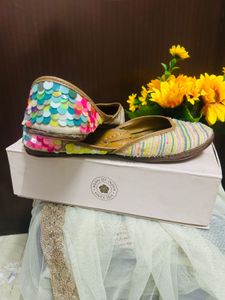 Needledust Colorful Sequin Jutti Flats