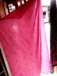 Pink Printed Dupatta