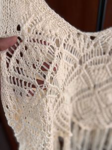 Crochet Fringe Top/ Knitted Top
