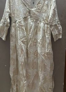 ZUDIO White & Gold Kurta