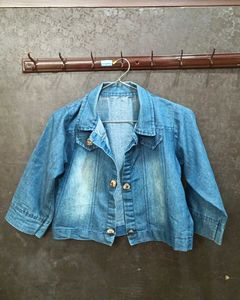 Denim Cropped Jacket