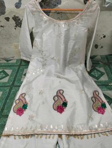 New White Gharara Suit Ne