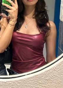 Metallic Red Tank Top