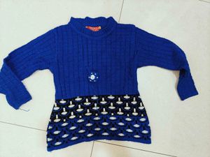 Woolen Double Layered Fancy Sweater+Leggings Rs.50