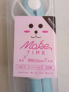 working cute mini straightner with case(pastel blue)
