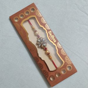9| Rakhi Set For Bhaiya N Bhabhi With Puja Thali