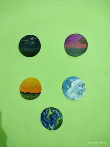 Set Of Acrylic Painting