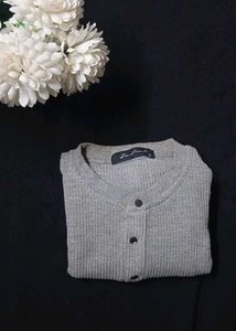 Men&#39;s Gray Long Sleeve Shirt