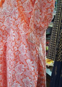 Coral color 3 pcs Suit