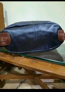 Leather Tote Handbag And Shoulder Beg