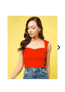 Red Sweetheart Top