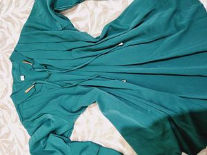 Green Dress with Bell Sleeves