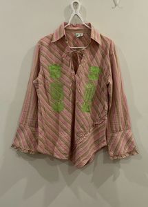 Neck And Sleeve Detailed Shirt