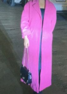 pink over coat