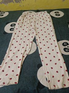 White Printed Lower For Women