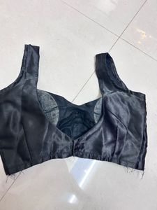 Sexy Black Sequins Saree With Readymade Blause