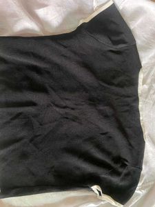 Black &amp; White Trim Top