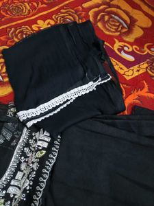 Embroidered Black Kurti