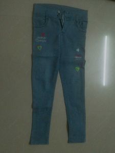 Embroidered Light Wash Jeans