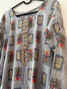 Floral Print Kurta