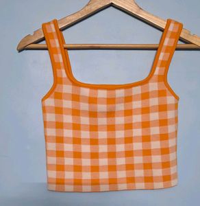 Cute Checkered Crop Top