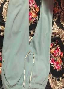 Comfortable silver grey tracks.