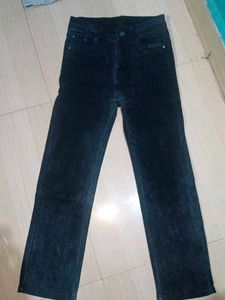 Dark Wash Corduroy Pants