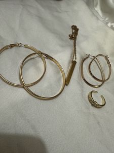 Anti Tarnish Jewellery Set Gold