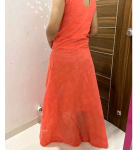 Peach Colour Frock