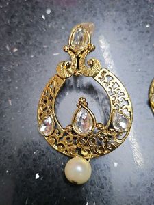 Elegant Gold-Tone Dangle Earrings