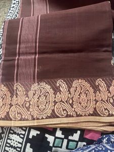Cotton Saree with fabric work