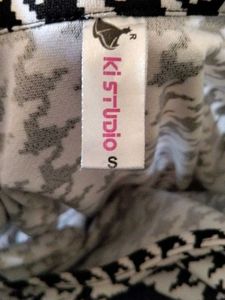 Chic Houndstooth (S Size) Bodycon Dress