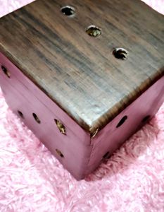 Wooden Dice Decor/ Pen Holder