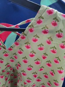 Floral Print Peplum Top