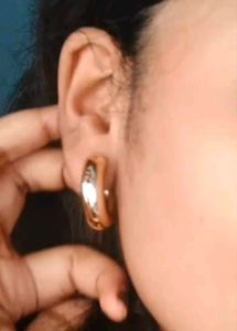 &#34;Elegant Gold-Plated Earrings | Lightweight