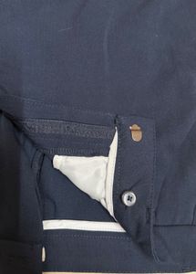 AND Straight Fit Trousers Mid Rise